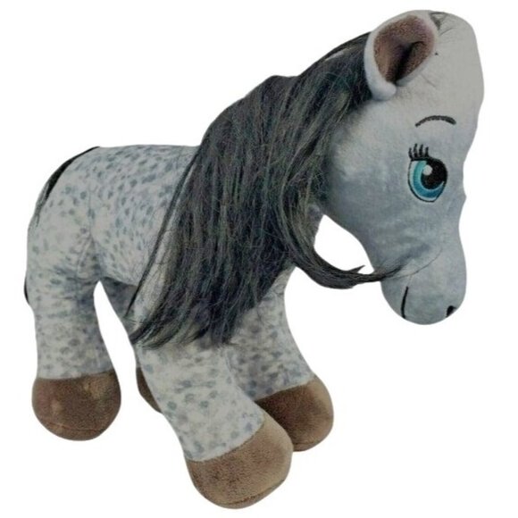 Build a Bear Hearts & Horses Appaloosa Plush Horse Gray Speckled Dapple Pony - Picture 1 of 8